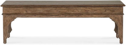 Classic Brown Upholstered Entryway Storage Bench