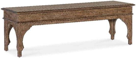 Classic Brown Upholstered Entryway Storage Bench