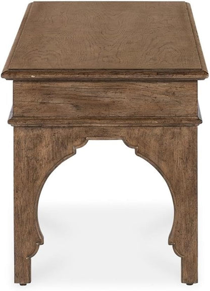 Classic Brown Upholstered Entryway Storage Bench