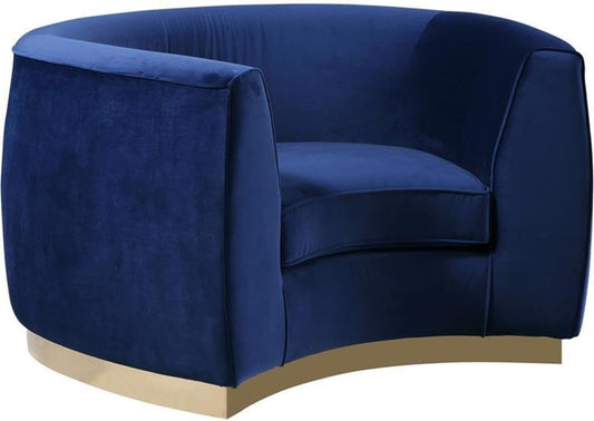 Modern Velvet Upholstered Accent Chair Sofa