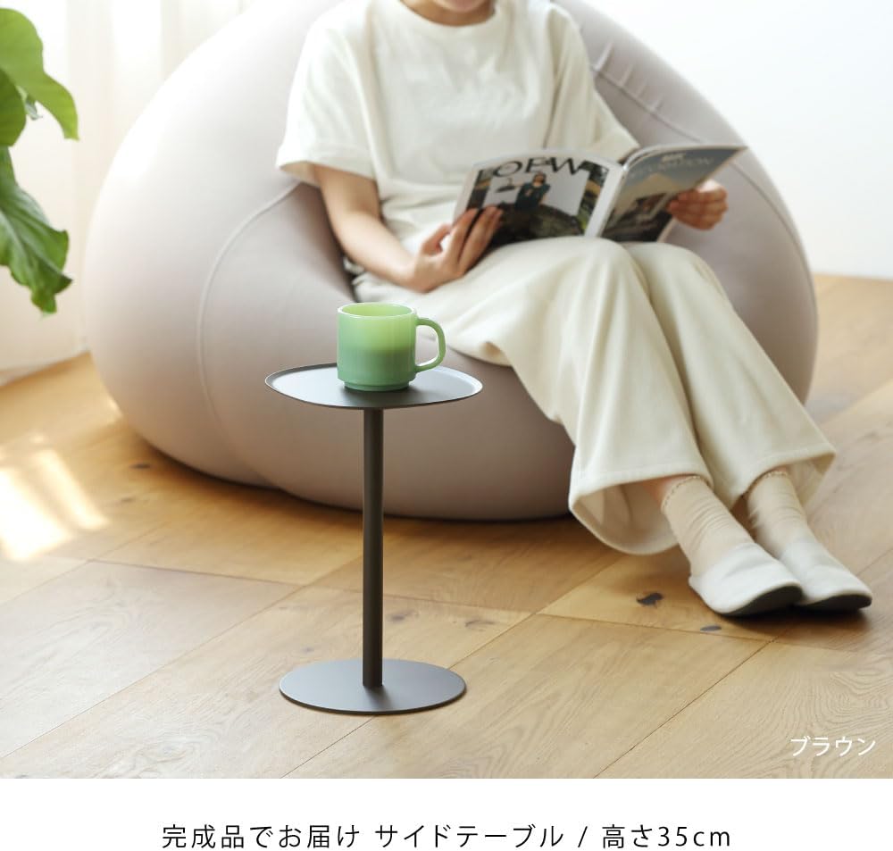 Modern Rounded Corner Coffee Table Storage Desk