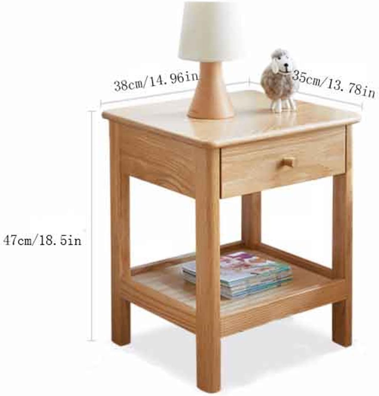 Modern Bedside Nightstand Storage Cabinet