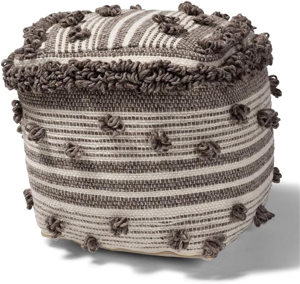 Traditional Handwoven Round Ottoman Stool