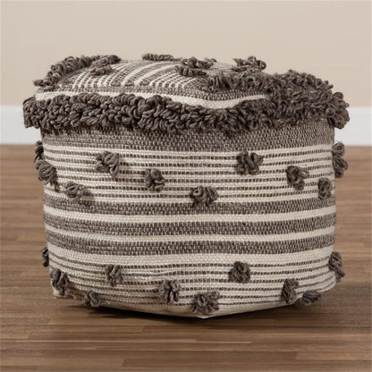 Traditional Handwoven Round Ottoman Stool