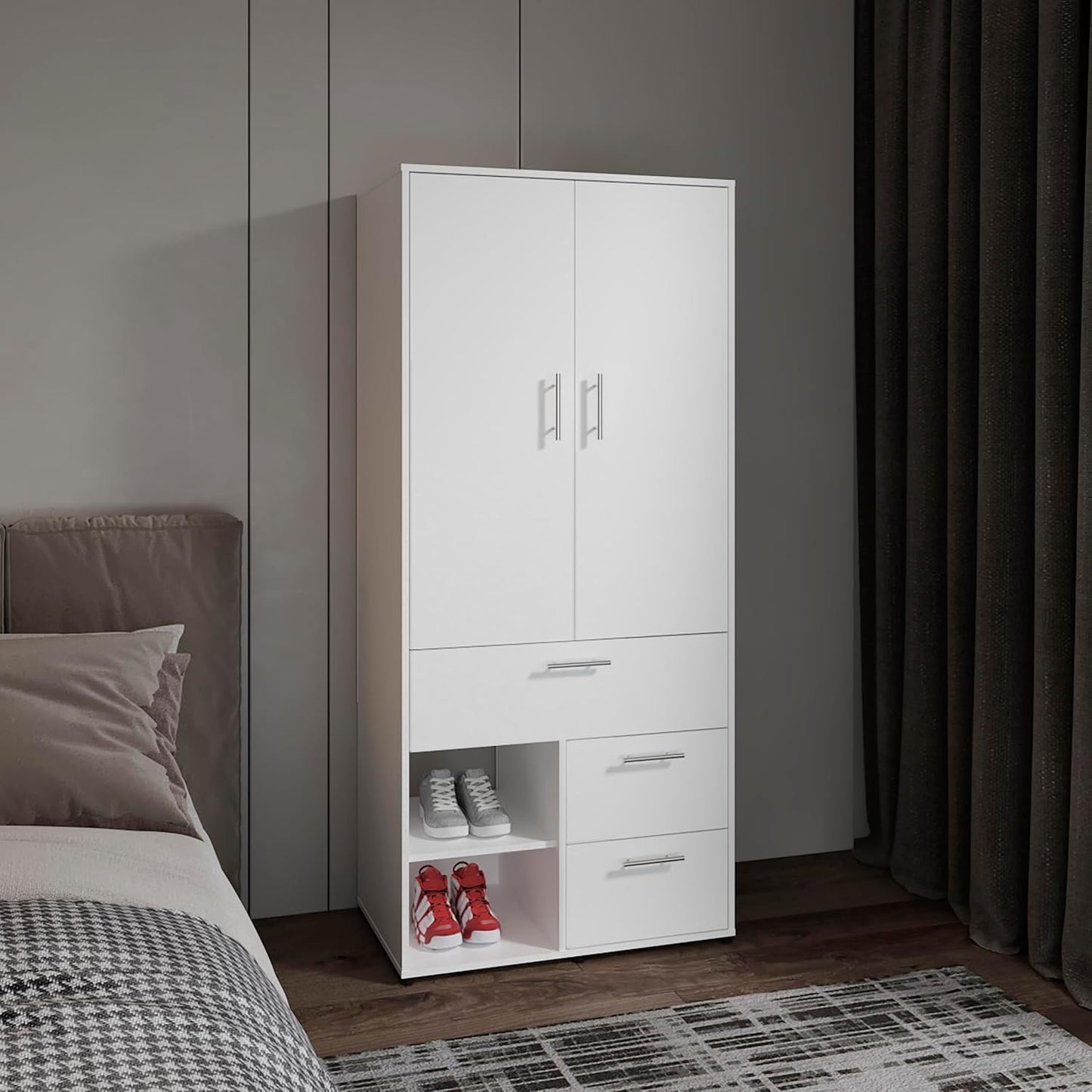 Modern Bedroom Storage Cabinet with Drawers